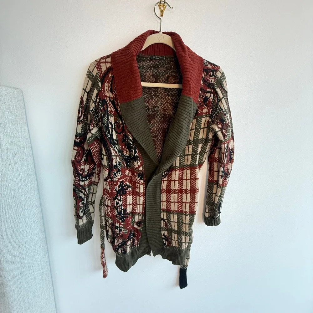 🔑 Etro Milano Paisley Knit Cardigan - Picture 7 of 9